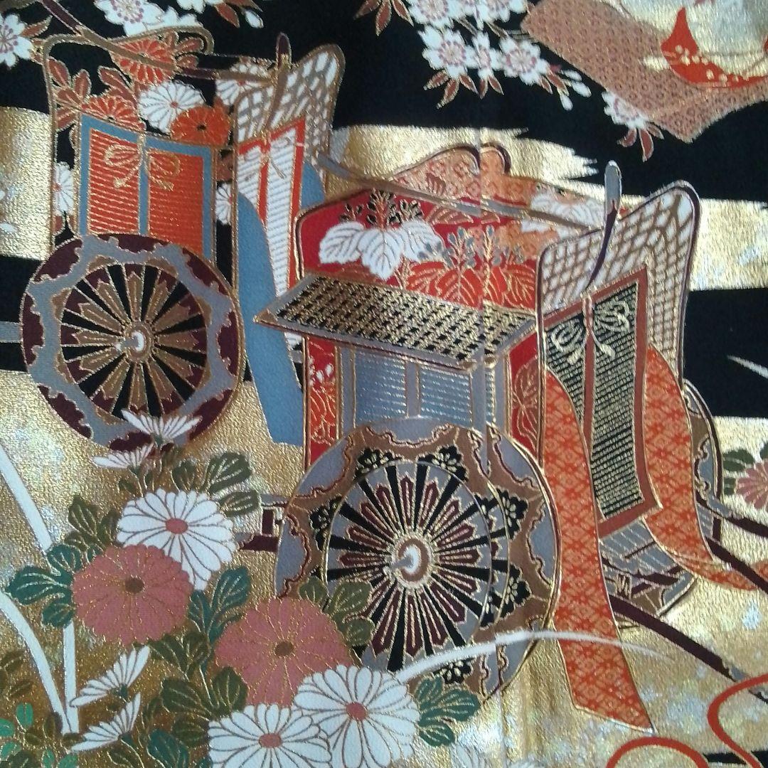 着物リメイクワンピース留袖ドレス御車