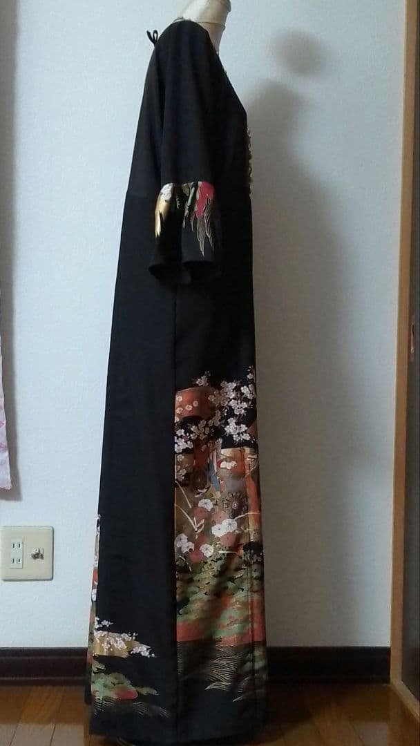 着物リメイクワンピース留袖ドレス御車