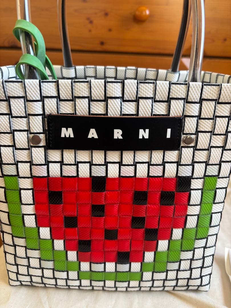 ウォーターメロン MARNI MARKET FRUIT BASKET BAG