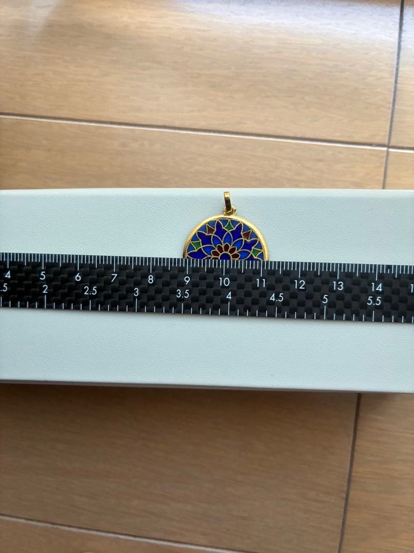 ふうさん専用　K18ステンドグラスペンダントトップ