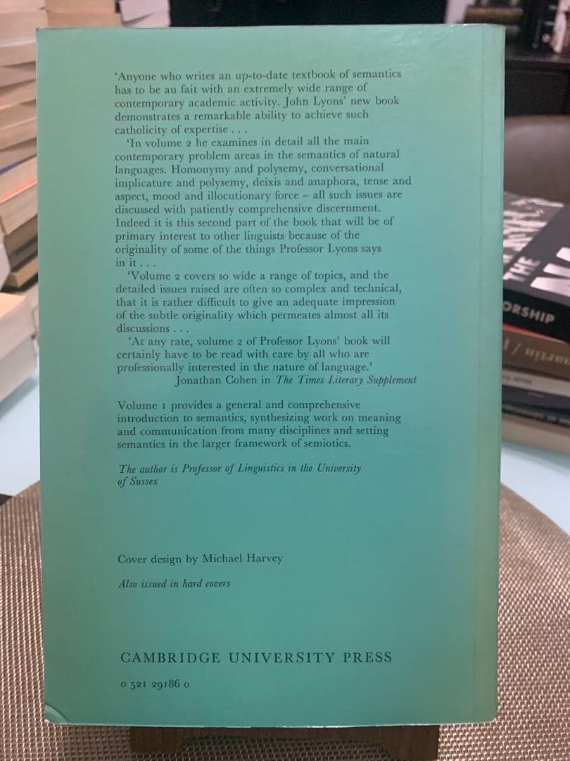 洋書 Semantics 2 John Lyons