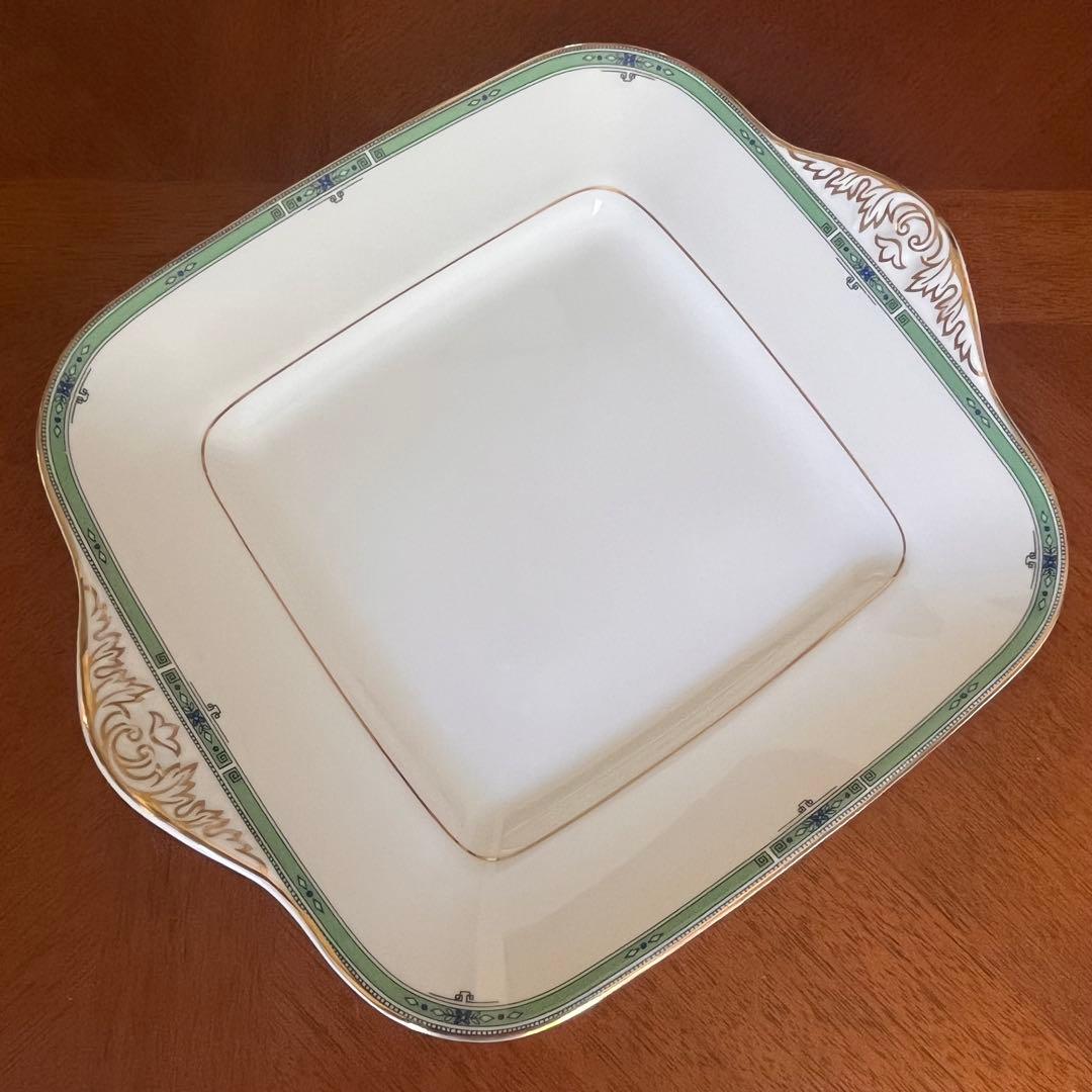 【黒壺美品】英国製　ウェッジウッド★JADE★ケーキ皿5枚