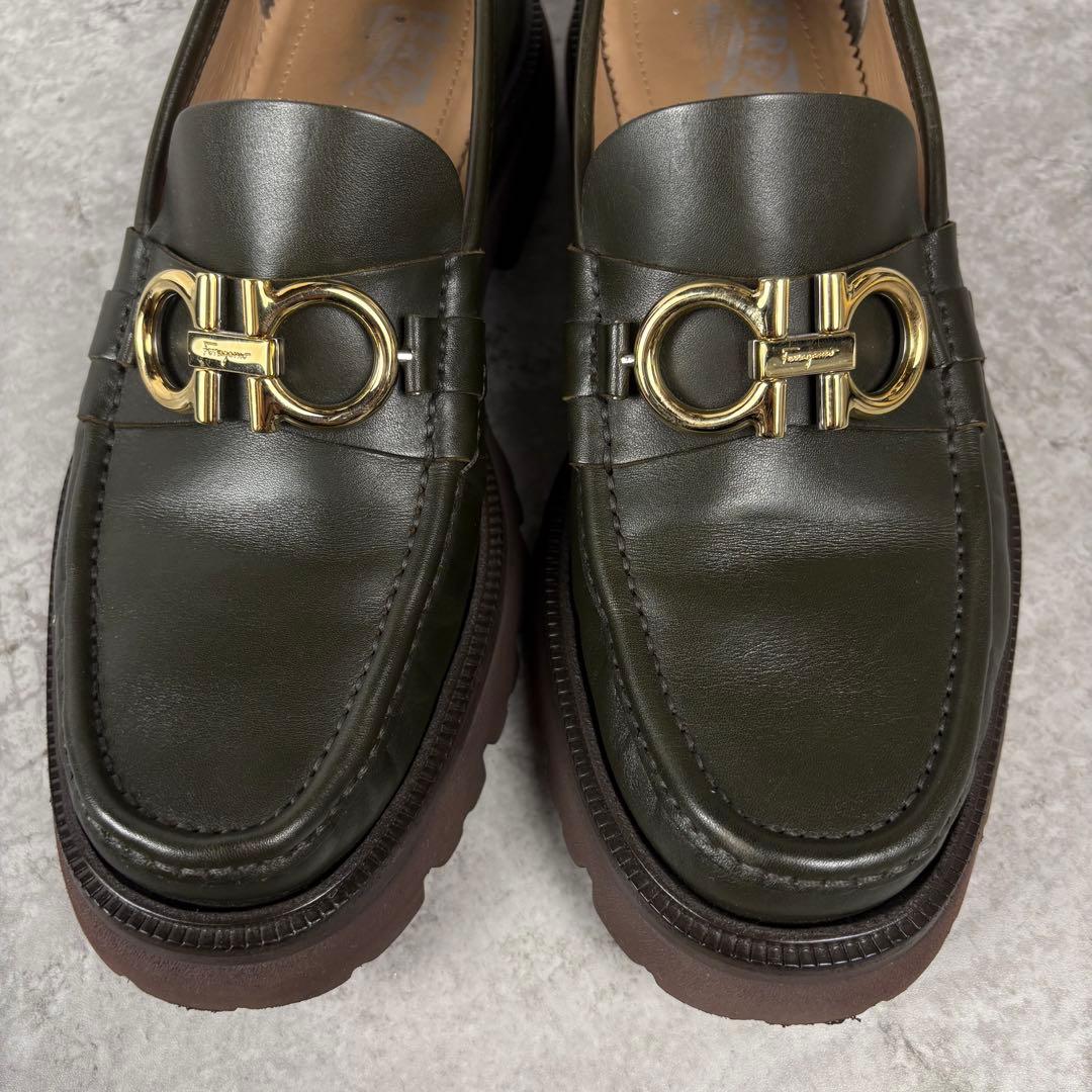 サルヴァトーレ フェラガモ　ガンチーニ　厚底　プラットフォーム　ラグソール　7