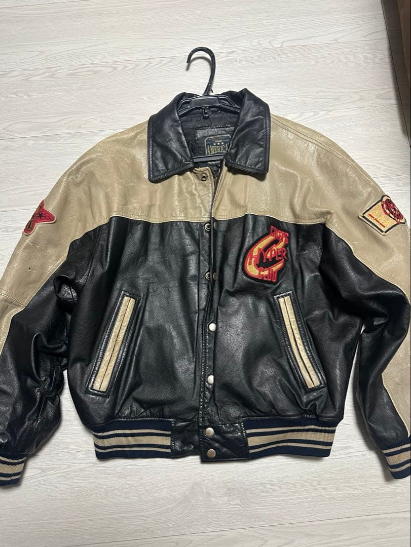 レザースタジャン アメリカンジャケット 00s