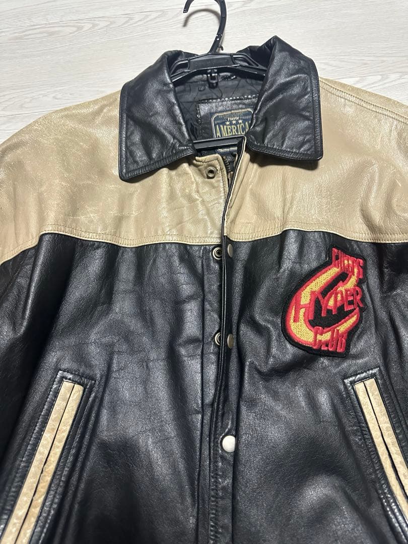 レザースタジャン アメリカンジャケット 00s
