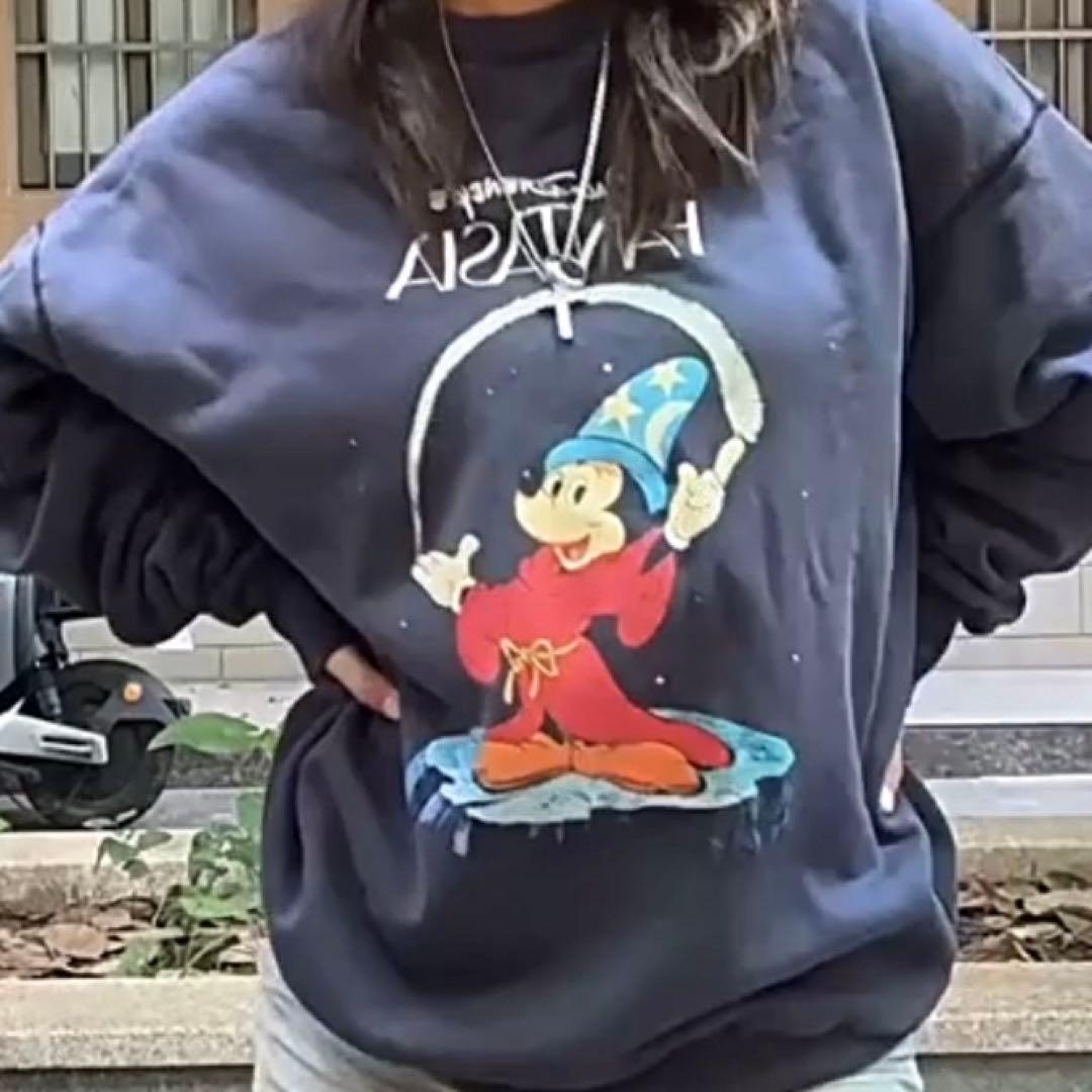 ウォルト・ディズニー ファンタジア 長袖スウェット　古着　XL ユニセックス