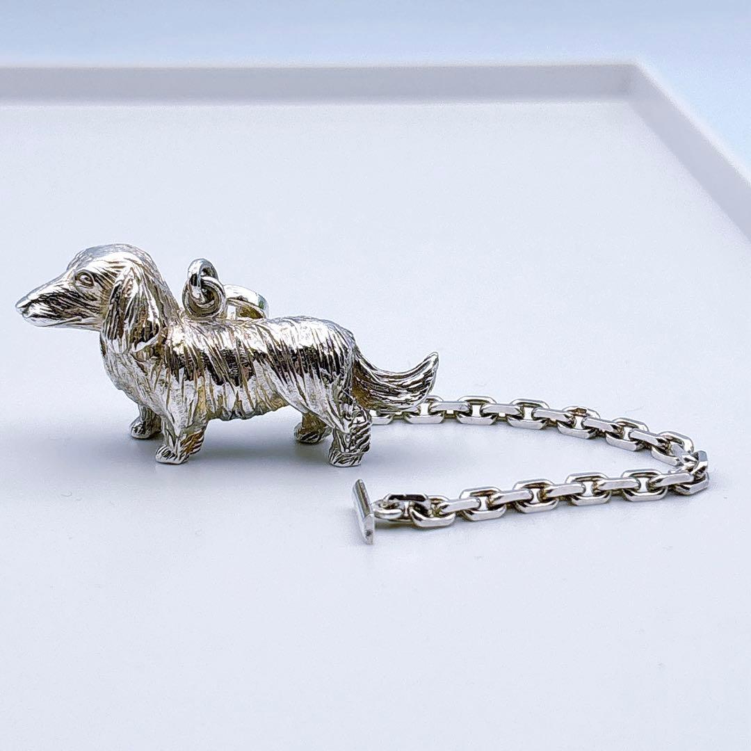 【希少】エルメス キーチェーン ドッグ キーホルダー ダックスフンド チャーム