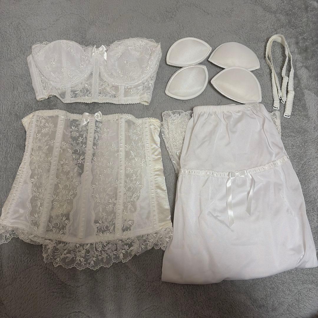 セモア　ブライダルインナー セット　D70 ウエストニッパー64cm ドロワーズ