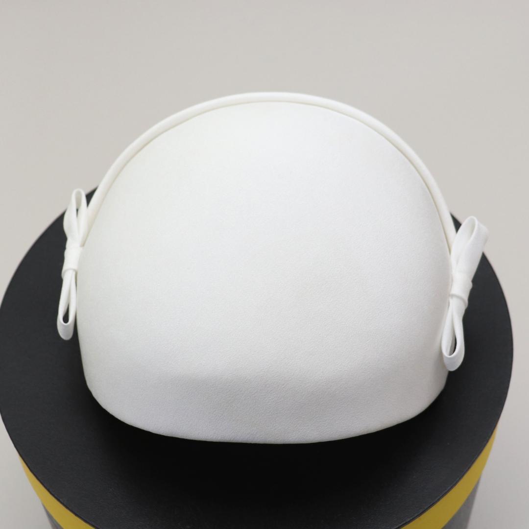 ウエディングハットボンネ風トークハット／銀座vogueにてオーダー制作