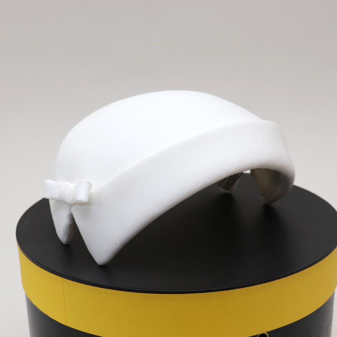 ウエディングハットボンネ風トークハット／銀座vogueにてオーダー制作