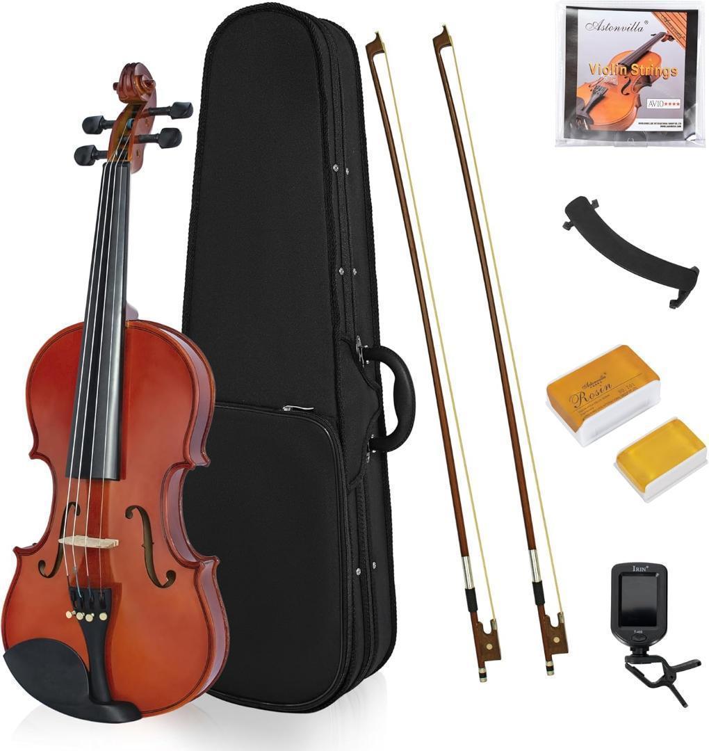M2247-121-86】バイオリン 3/4 初心者セット ヴァイオリン 弓2本