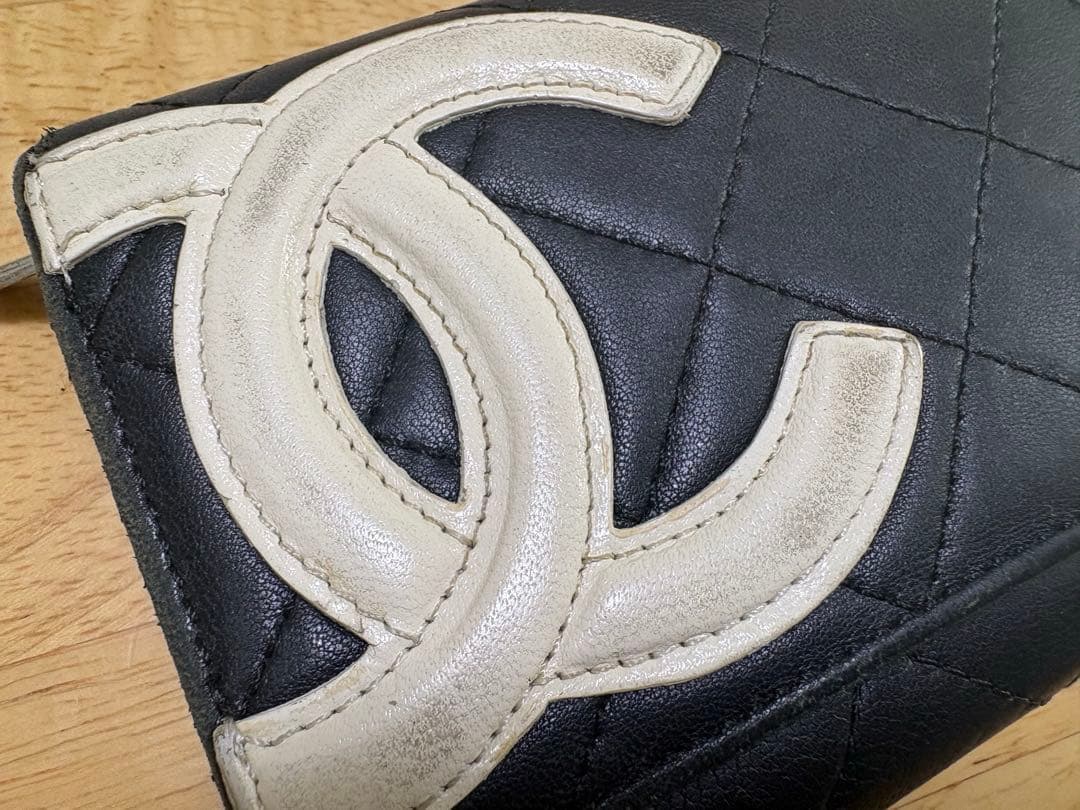 シャネル　カンボンライン　長財布