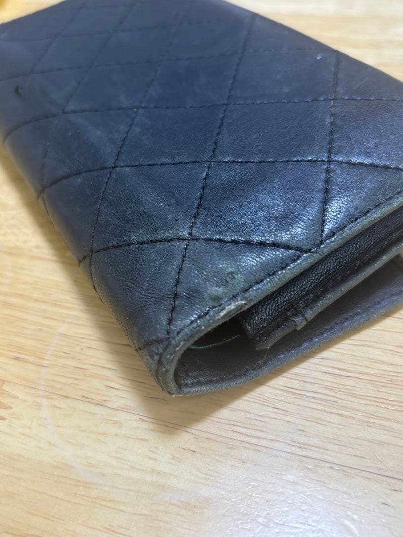 シャネル　カンボンライン　長財布