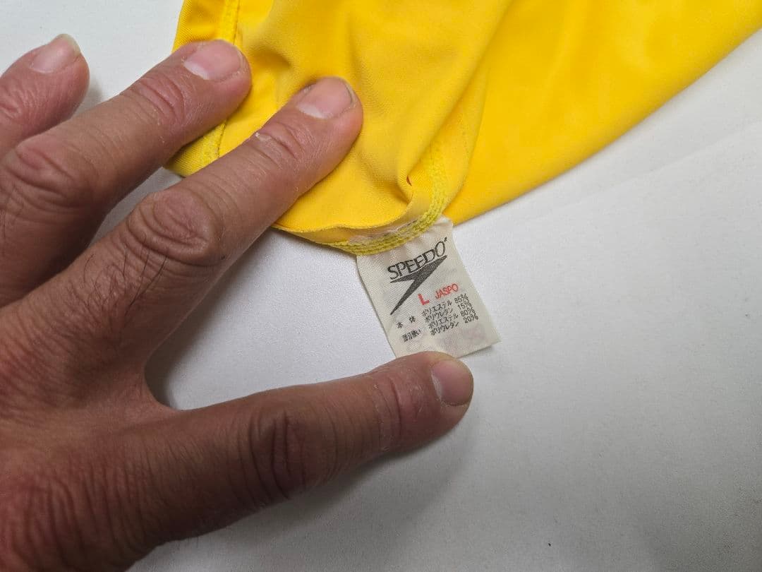 SPEEDO 競泳水着 JaspoLサイズ イエロー/グリーン