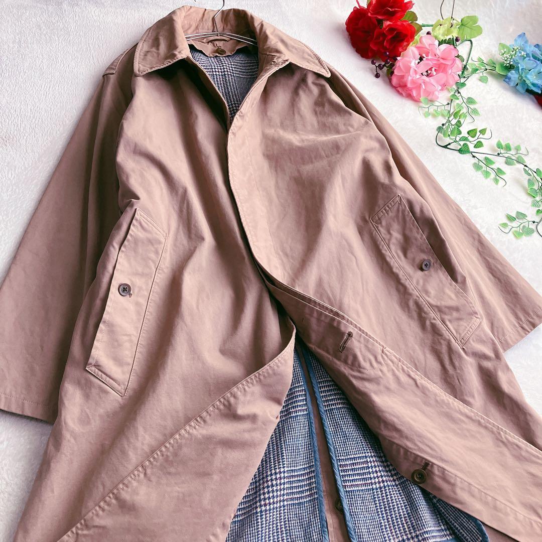 45rpmフォーティファイブアール★ライナー付き ステンカラーコート 比翼ボタン