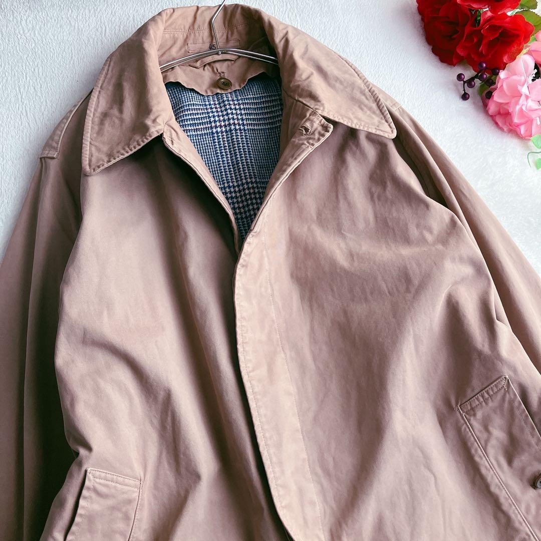 45rpmフォーティファイブアール★ライナー付き ステンカラーコート 比翼ボタン