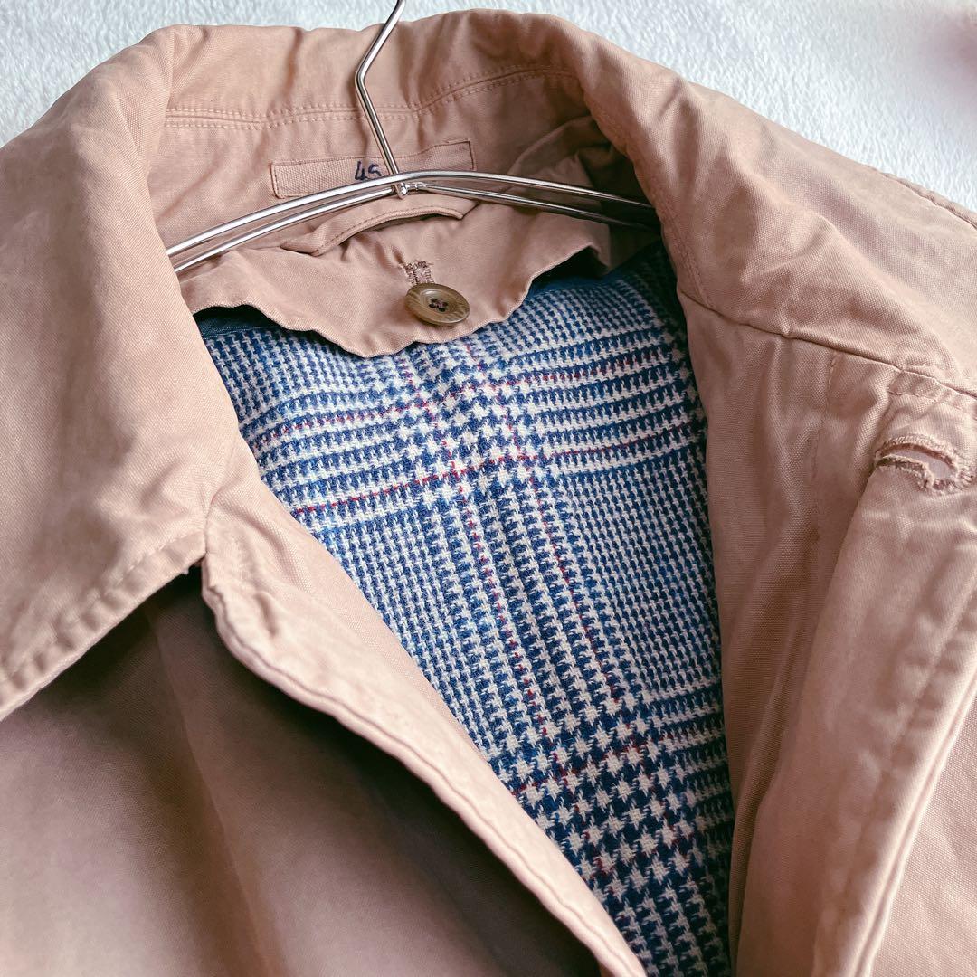 45rpmフォーティファイブアール★ライナー付き ステンカラーコート 比翼ボタン