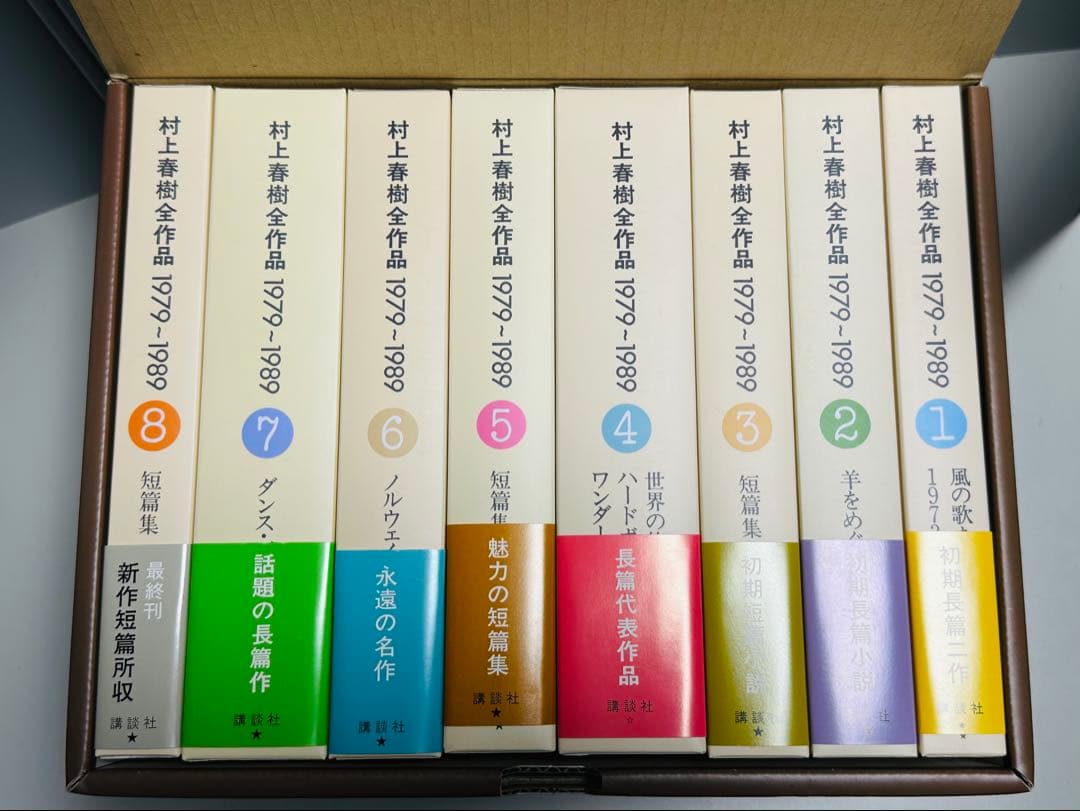 【未読・収納ボックスあり】村上春樹全作品 1979～1989 全8巻セット