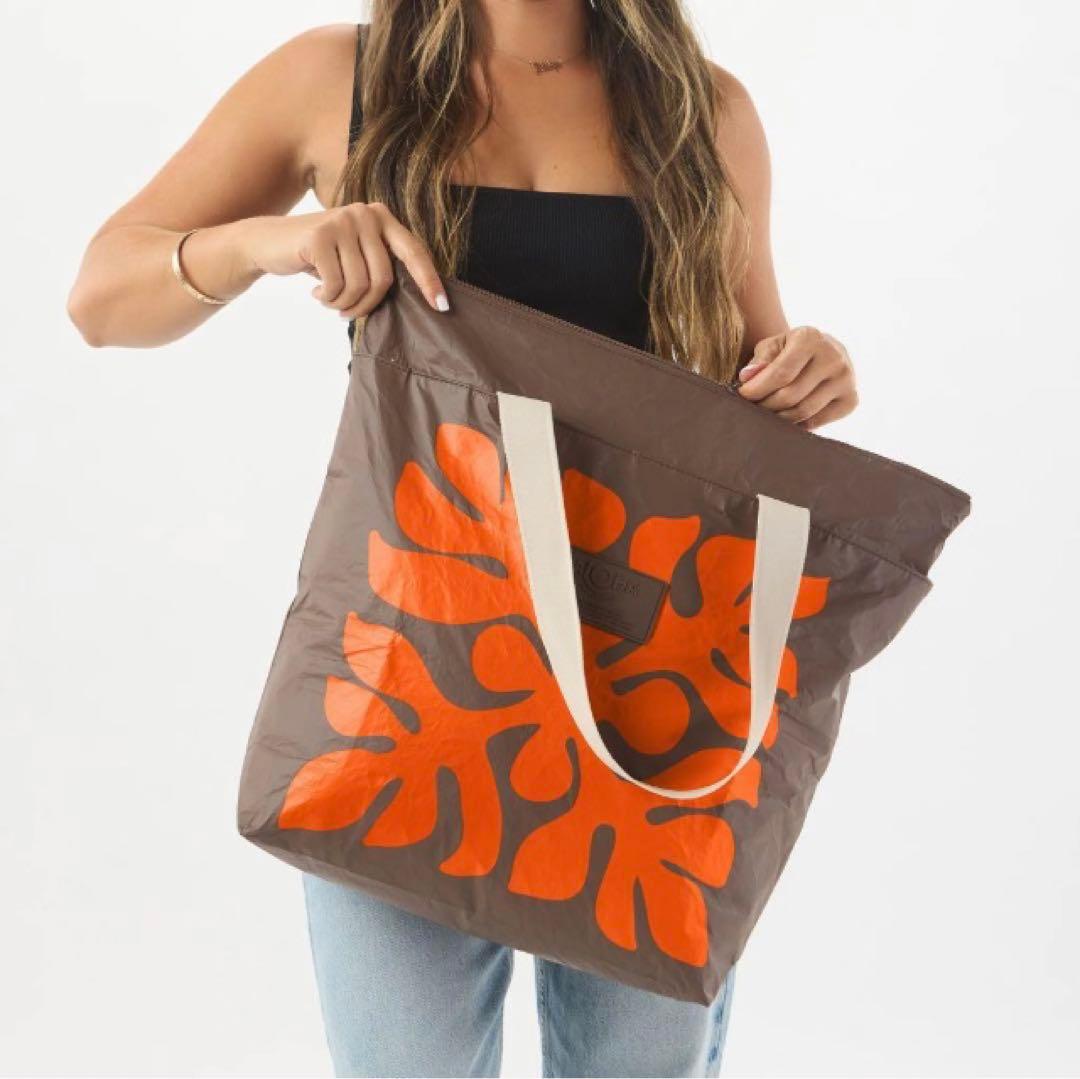 アロハコレクション　デイトリッパー　ジッパー付き　トートバッグ　Appliqué