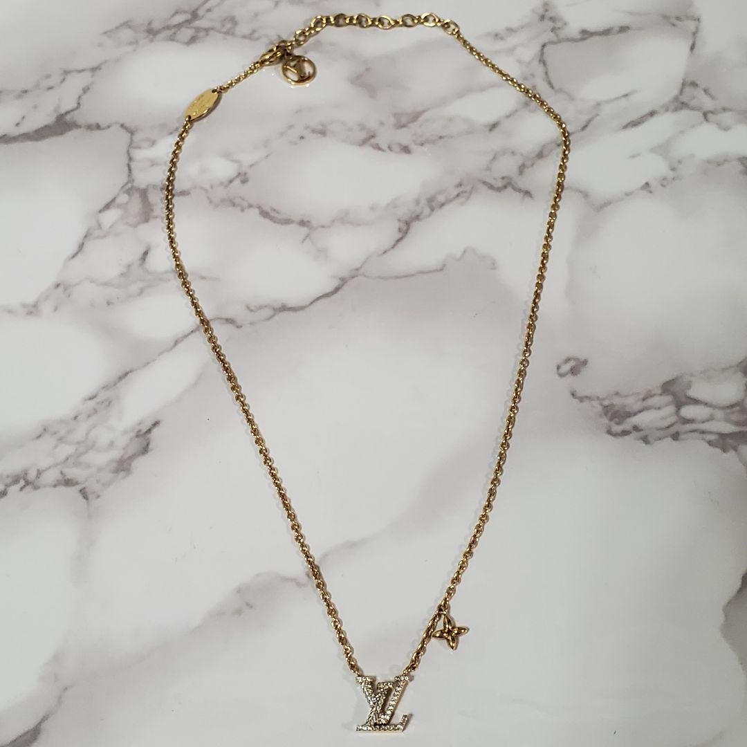 【美品】LOUIS VUITTON ルイヴィトン ネックレス LVアイコニック
