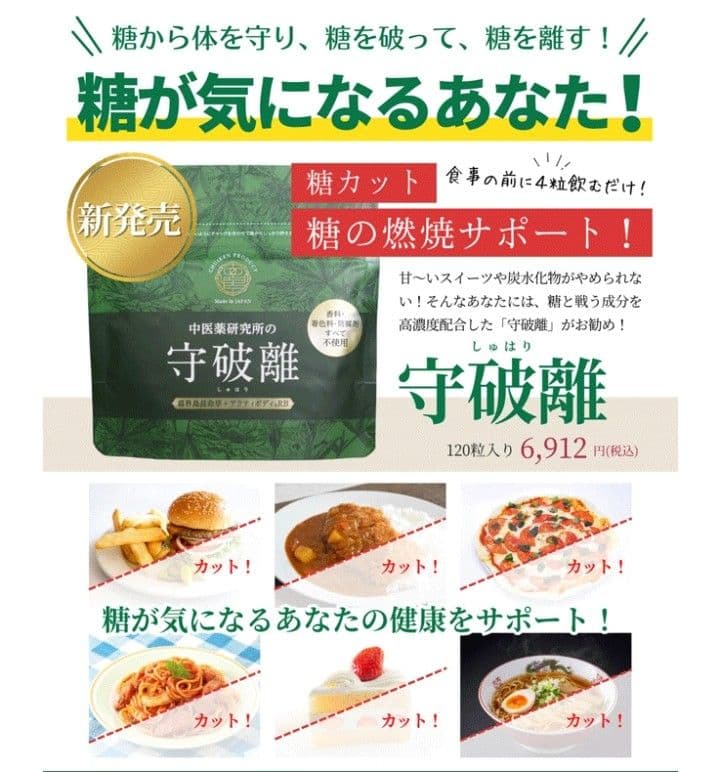 20,736円　糖質カット腸活ダイエット「守破離」120粒×3個