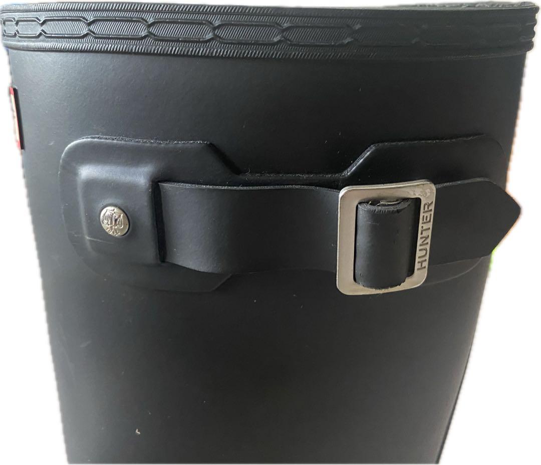 HUNTER ブラック トールレインブーツ　UK 8