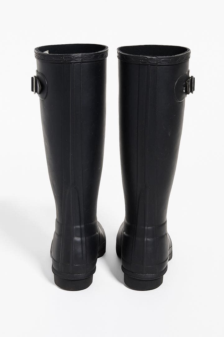 HUNTER ブラック トールレインブーツ　UK 8