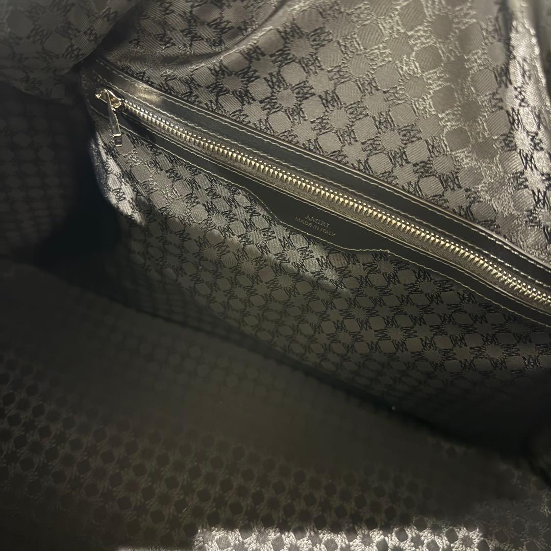 AMIRI MA QUAD レザーダッフルバッグ（ブラック）