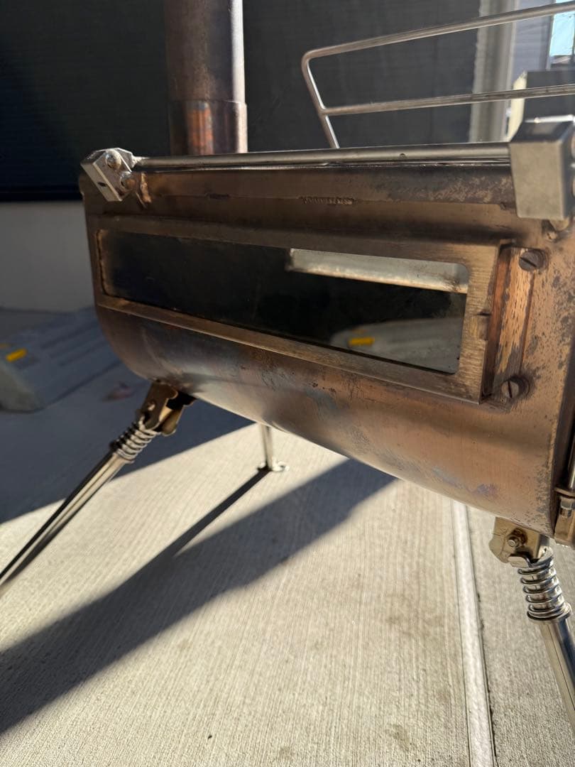 【テンマク】ウッドストーブサイドヴューＭサイズ ケース付き