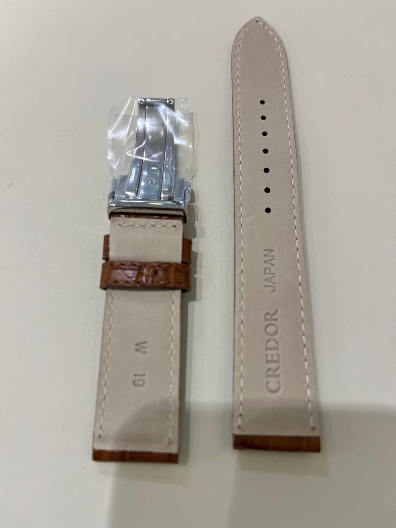 A*松様 SEIKO CREDOR セイコー クレドール　ブラウンアリゲーターバ