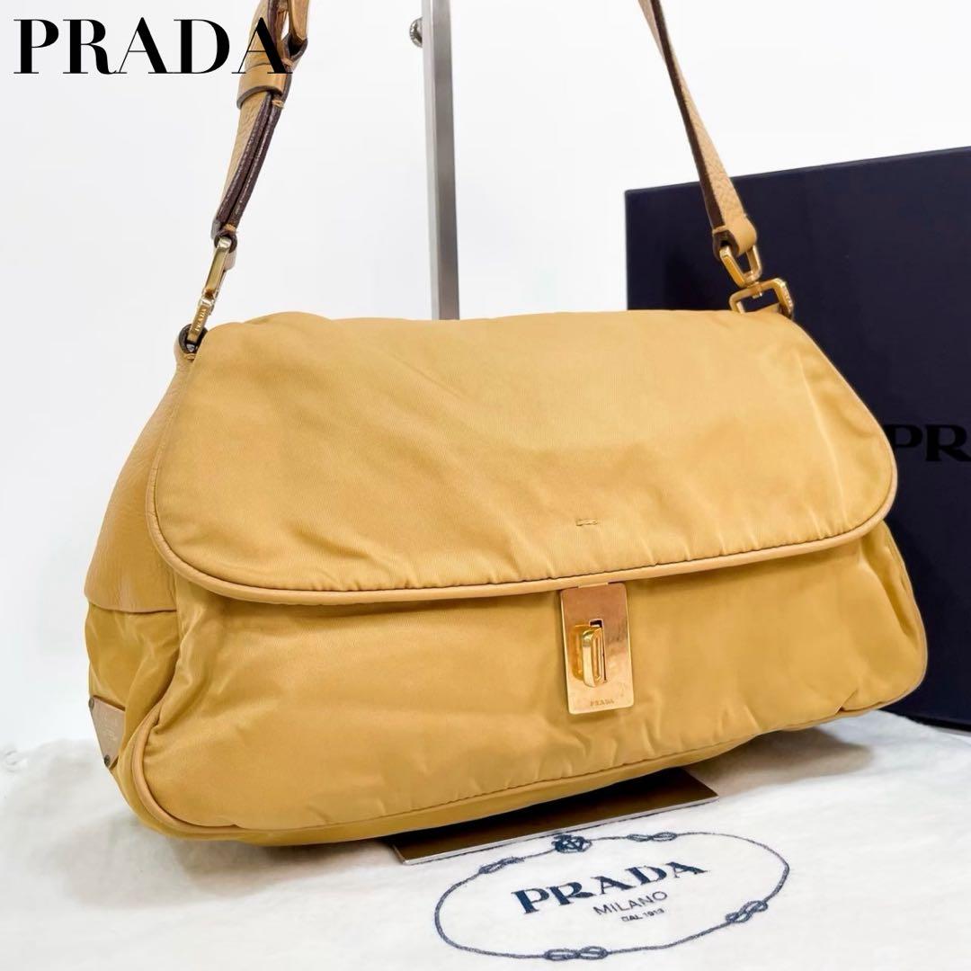 【正規品】プラダ PRADA ショルダーバッグ ギャラカード ナイロン 三角ロゴ