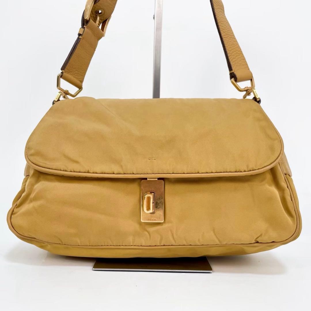 【正規品】プラダ PRADA ショルダーバッグ ギャラカード ナイロン 三角ロゴ