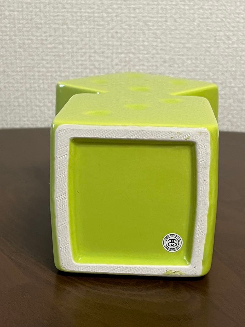 Stussy ダイス型花瓶 ライムグリーン 2020年