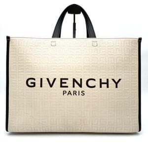 美品 ジバンシー 2way Gトート ミディアム ロゴ モノグラム アイボリー