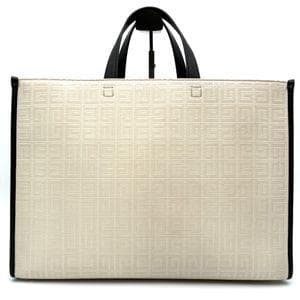 美品 ジバンシー 2way Gトート ミディアム ロゴ モノグラム アイボリー