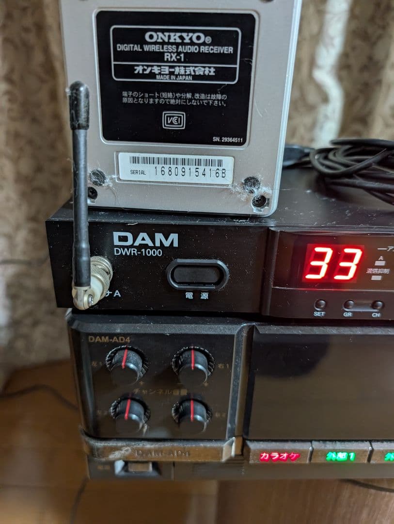 ★さらに値下げ★DAM第一興商マイクセット　DAM-AD4 DWR-1000中古
