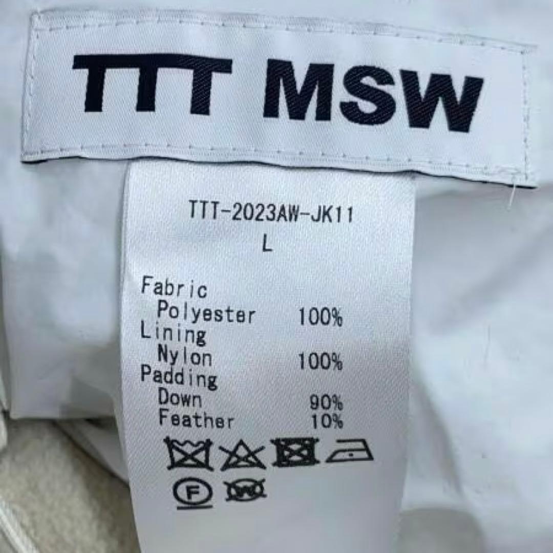 TTT_MSW 23ss ダウンベスト ポーカーズ　つかさ着用　ttt msw