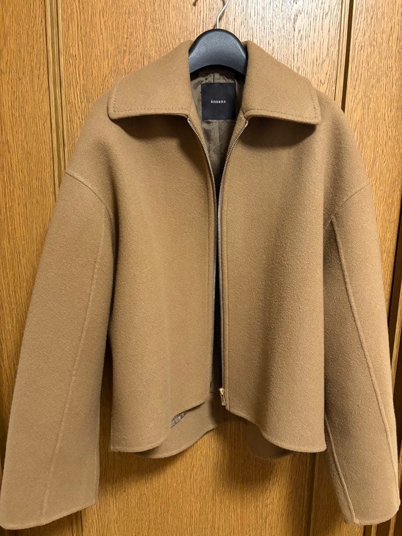 最終値下げ anuans リバーウールショートコート キャメル