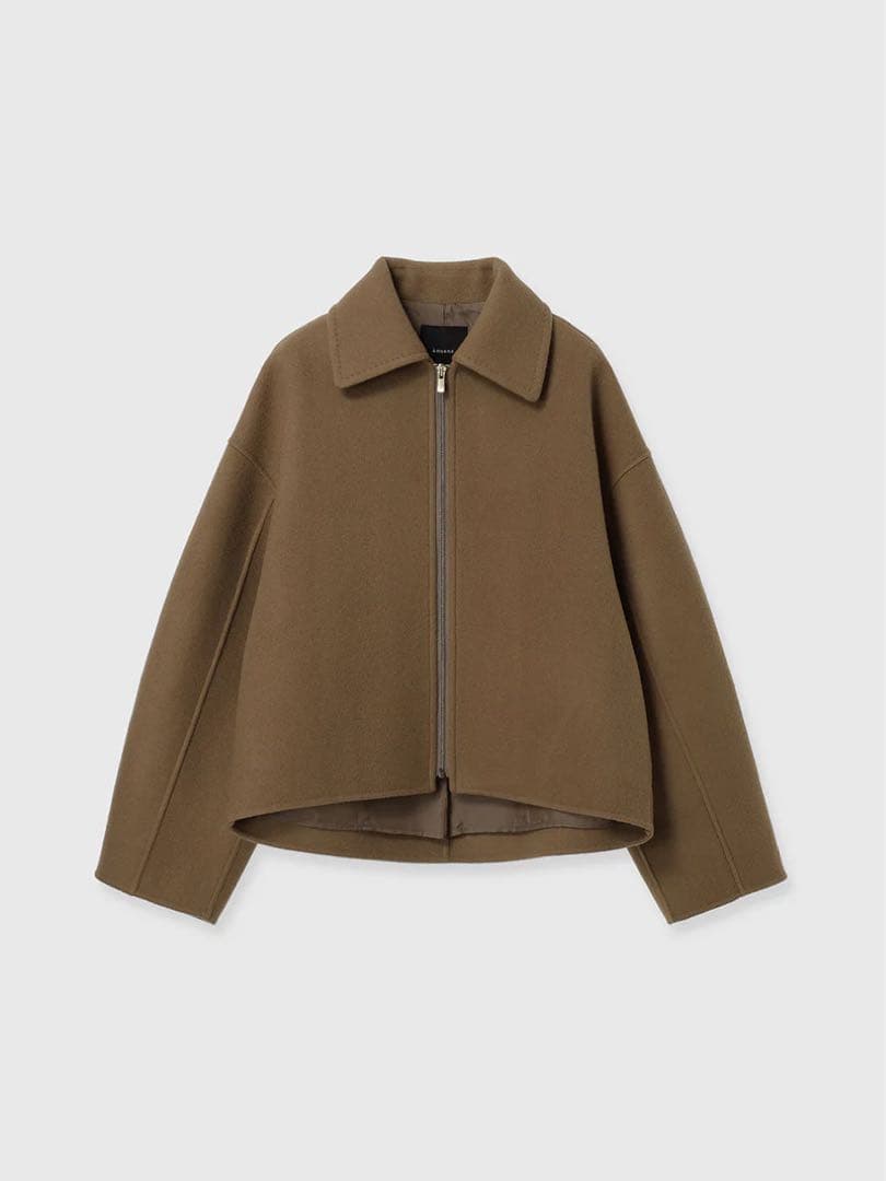 最終値下げ anuans リバーウールショートコート キャメル