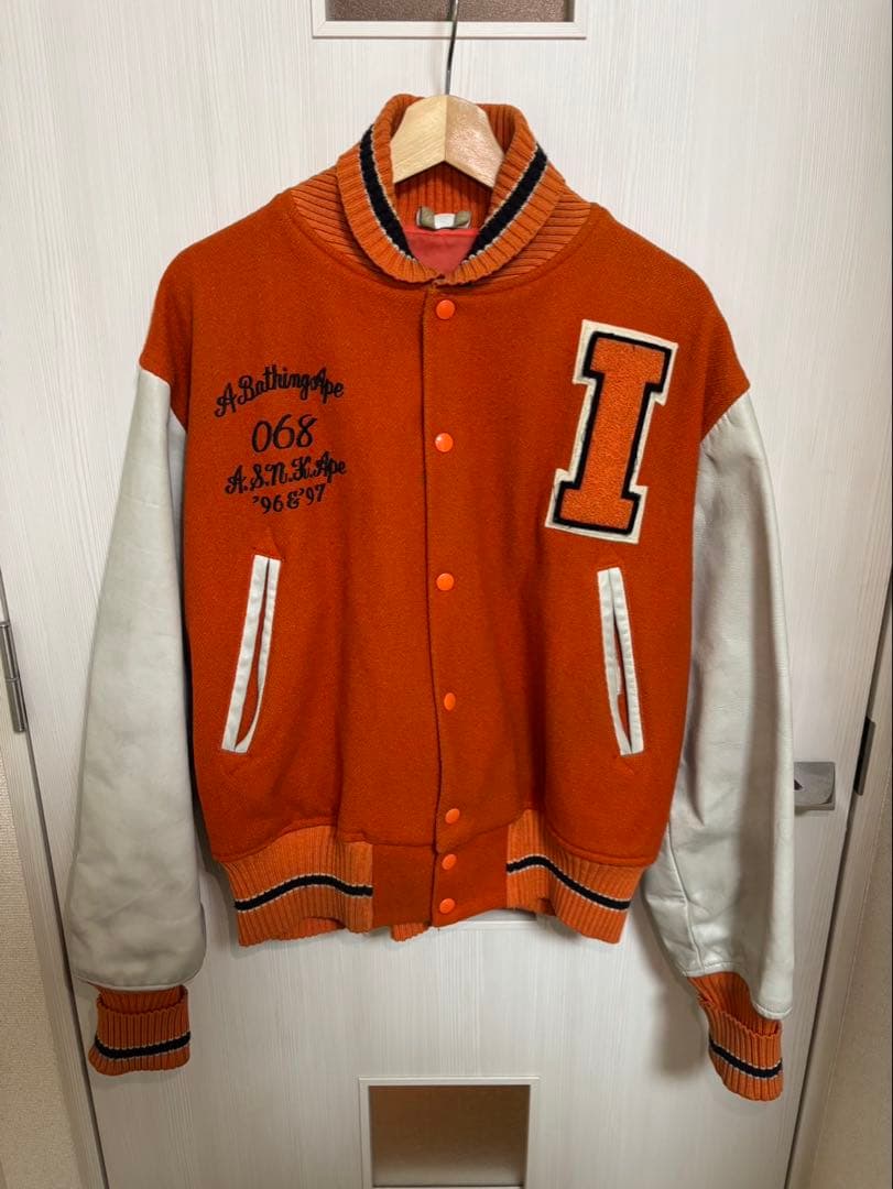 96&97年秋冬発売 アベイシングエイプ スタジャン オレンジ