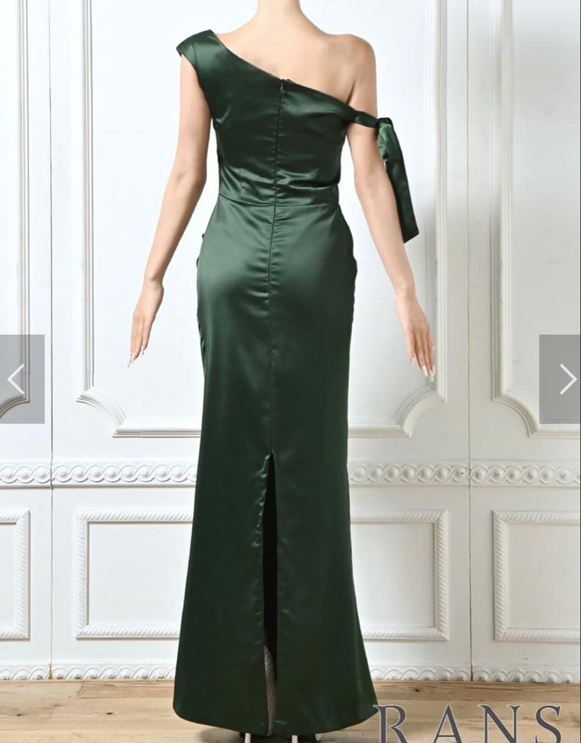 【♡mochi♡ 】Ransキャバ ロング ドレス グリーン