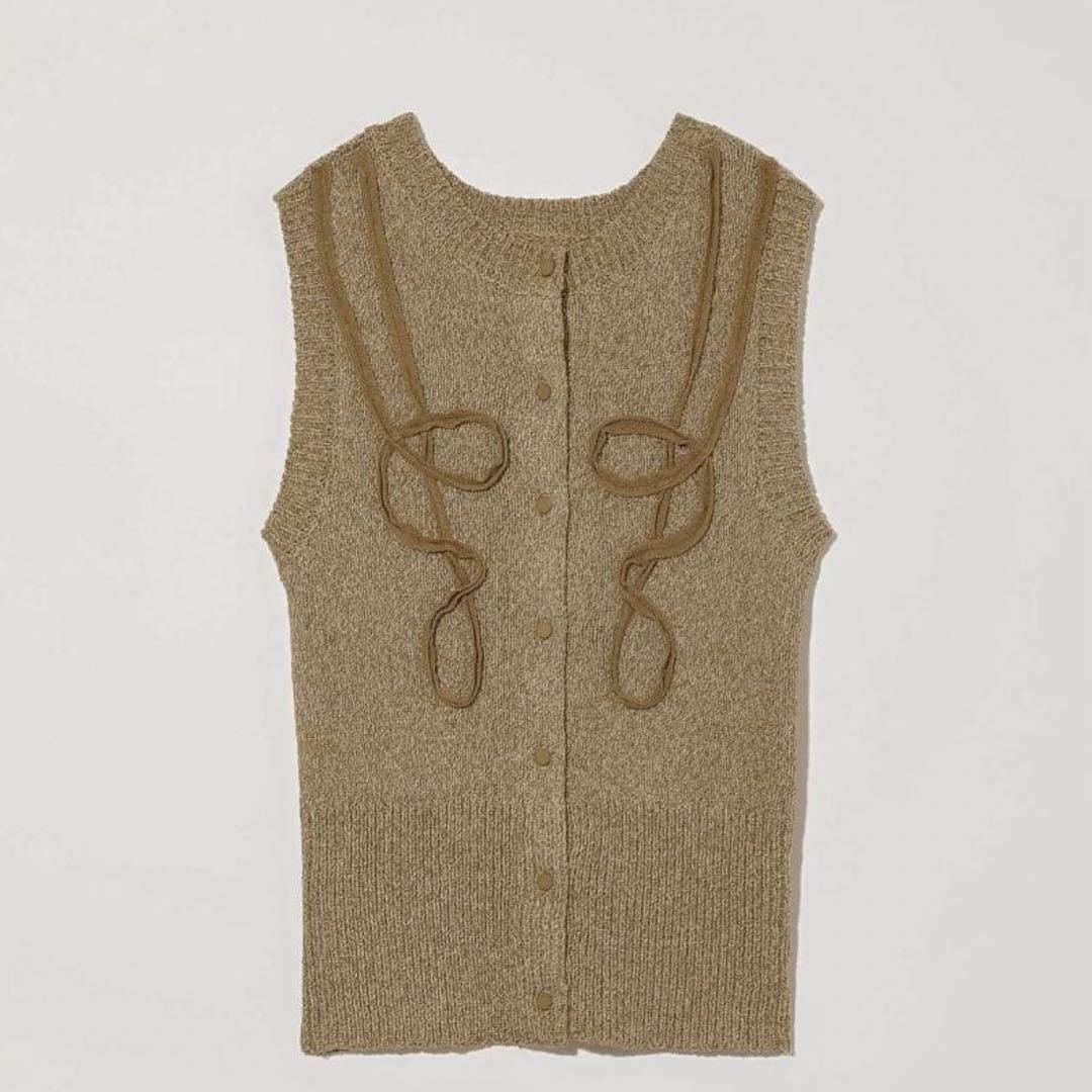 トップス Eaphi / TAPE EMBROIDERY MIX KNIT