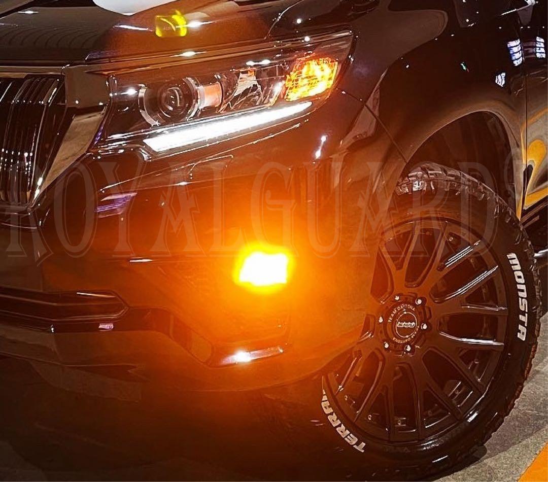 アンバー LEDフォグ ロイヤルガード零 H8 H11 H16 HB4