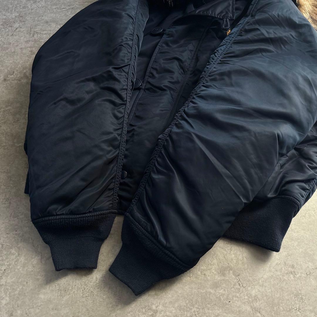 ALPHA INDUSTRIES【XL】N-2B フライトジャケット ネイビー