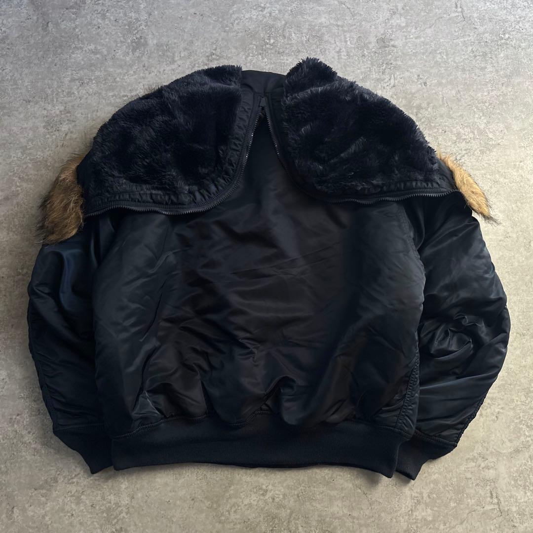 ALPHA INDUSTRIES【XL】N-2B フライトジャケット ネイビー