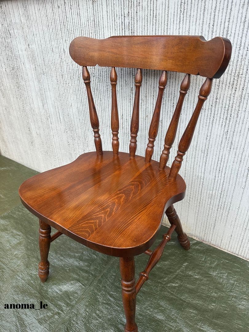 1001【ダイニングチェア】1飛騨の家具　ウィンザーチェア　ヴィンテージ◎