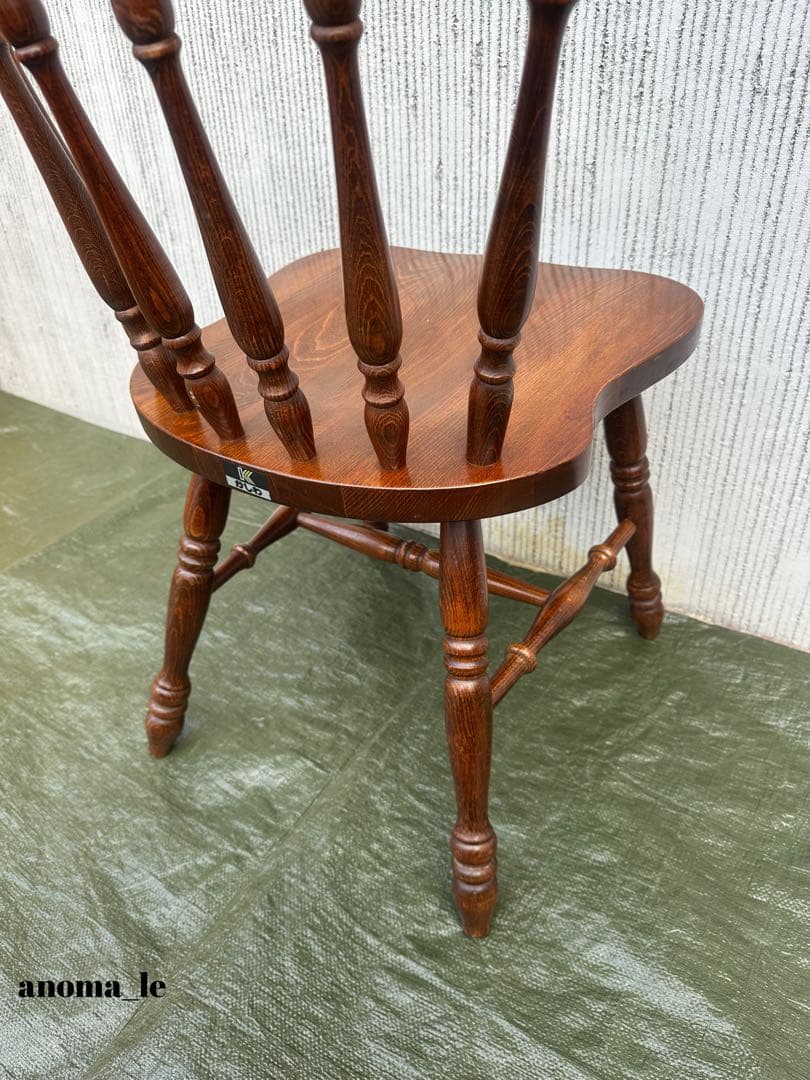 1001【ダイニングチェア】1飛騨の家具　ウィンザーチェア　ヴィンテージ◎