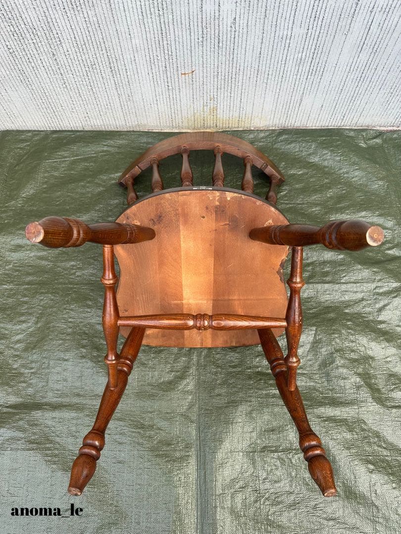 1001【ダイニングチェア】1飛騨の家具　ウィンザーチェア　ヴィンテージ◎