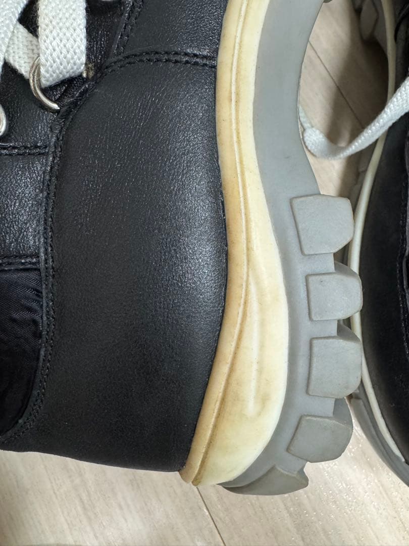 D&G 黒 レザーハイカットブーツ