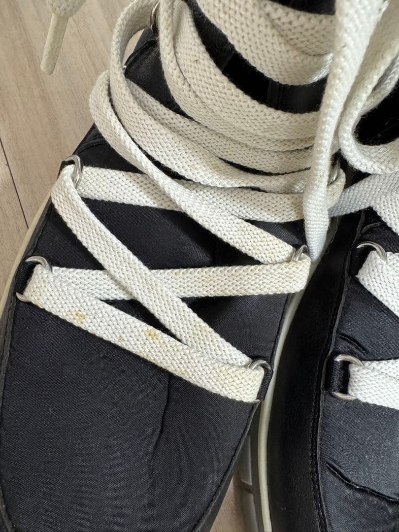 D&G 黒 レザーハイカットブーツ